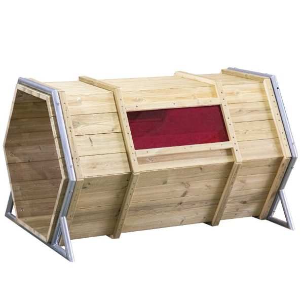 CLASSIC-WORLD-EDU-Wooden-Playground-Base-XXL-Crawling-Tunnel CLASSIC WORLD EDU Wooden Playground Base XXL Crawling Tunnel