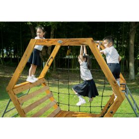 CLASSIC-WORLD-EDU-Wooden-Playground-XXL-Hexagonal-Climbing-Set-3