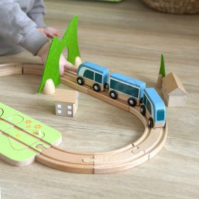 CLASSIC-WORLD-Set-Railway-Track-Wooden-Train-Shape-Sorter-40-pcs-2