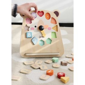 CLASSIC-WORLD-Teddy-Bear-Clock-Montessori-Educational-3-in-1-Learning-Time-Counting-and-Date-2