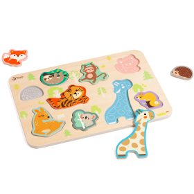 CLASSIC WORLD Wooden Animal Matching Puzzle