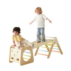 CLASSIC-WORLD-Wooden-Climbing-Triangle-Montessori-Set-5-in-1-Playground-Indoor-Gym-for-Children CLASSIC WORLD Wooden Climbing Triangle Montessori Set 5 in 1 - Playground Indoor Gym for Children