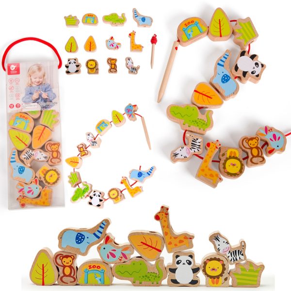 CLASSIC-WORLD-Wooden-Threading-Blocks-ZOO-13-pcs CLASSIC WORLD Wooden Threading Blocks ZOO 13 pcs.