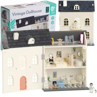 CLASSIC WORLD Wooden Vintage Dollhouse