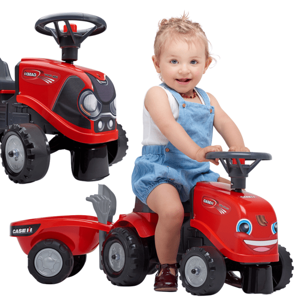 FALK-Baby-Case-IH-Ride-On-Red-with-Trailer-Accessories-for-ages-12-months-and-up FALK Baby Case IH Ride-On Red with Trailer + Accessories for ages 12 months and up