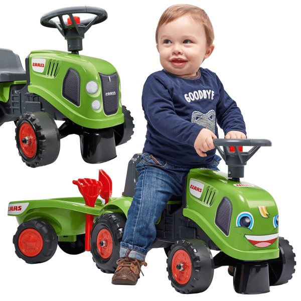 FALK-Baby-Claas-Green-Tractor-with-Trailer-Accessories-for-ages-1-3 FALK Baby Claas Green Tractor with Trailer + Accessories for ages 1-3