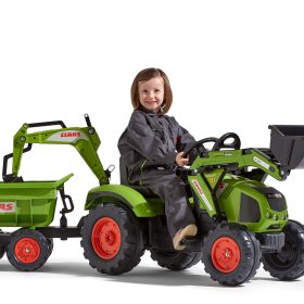 FALK CLAAS Pedal Tractor with Trailer