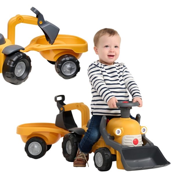 FALK-Marcel-Ride-on-Excavator-Walker-with-Trailer FALK Marcel Ride-on Excavator Walker with Trailer