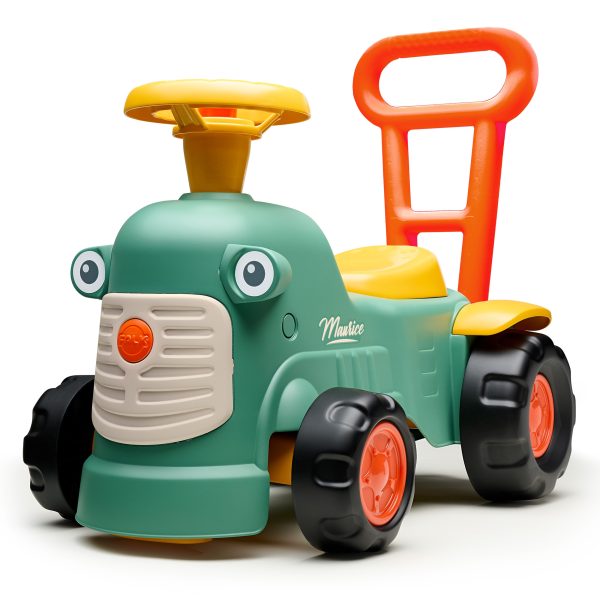 FALK Maurice Ride-on Tractor Green Pusher Pusher Storage Box for 1-3 Years