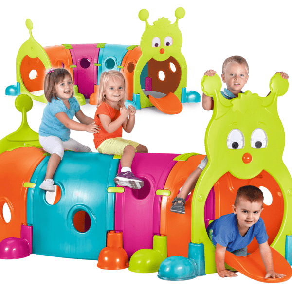 FEBER-Large-Childrens-Tunnel-Caterpillar-XXL-Modular-Playground FEBER Large Children's Tunnel Caterpillar XXL Modular Playground