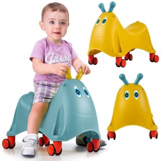FEBER Ride-on Pusher Casual Walker 360° Swivel Wheels 1+