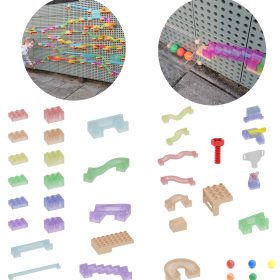 MASTERKIDZ-Ball-Track-Construction-Set-STEM-Board-209-pieces MASTERKIDZ Ball Track Construction Set STEM Board 209 pieces