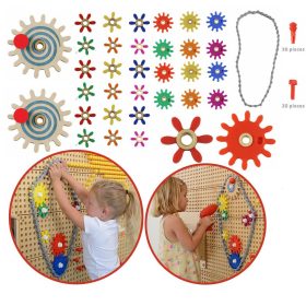 MASTERKIDZ Gears and Chain Wall Board 79 Pieces. Build your own mechanism.