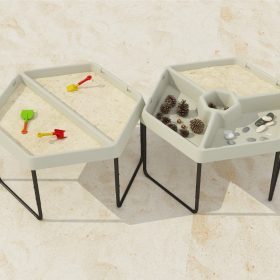 MASTERKIDZ-Hexagonal-Sand-and-Water-Play-Table-with-2-Compartments-and-Adjustable-Height-1