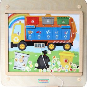 MASTERKIDZ-Montessori-Waste-Sorting-Educational-Board MASTERKIDZ Montessori Waste Sorting Educational Board