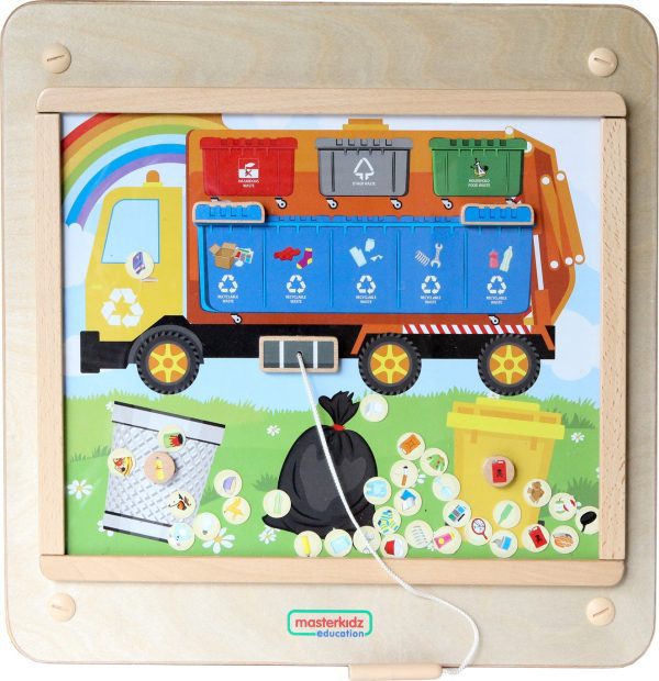 MASTERKIDZ-Montessori-Waste-Sorting-Educational-Board MASTERKIDZ Montessori Waste Sorting Educational Board