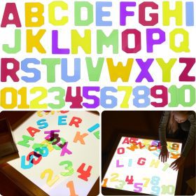 MASTERKIDZ Transparent Numbers and Letters 38 pcs Montessori