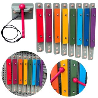 MASTERKIDZ Wall Cymbals Xylophone Musical Instrument STEM Board Accessories