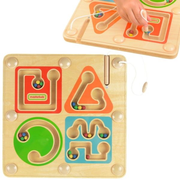 MASTERKIDZ-Wooden-Magnetic-Maze-Writing-and-Motor-Skills MASTERKIDZ Wooden Magnetic Maze - Writing and Motor Skills