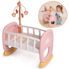 SMOBY-Baby-Nurse-Cradle-with-Mobile SMOBY Baby Nurse Cradle with Mobile
