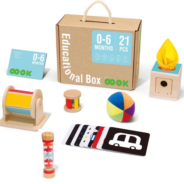 TOOKY-TOY-Box-XXL-Montessori-Educational-6in1-Sensory-Box-0-6-Months TOOKY TOY Box XXL Montessori Educational 6in1 Sensory Box 0-6 Months