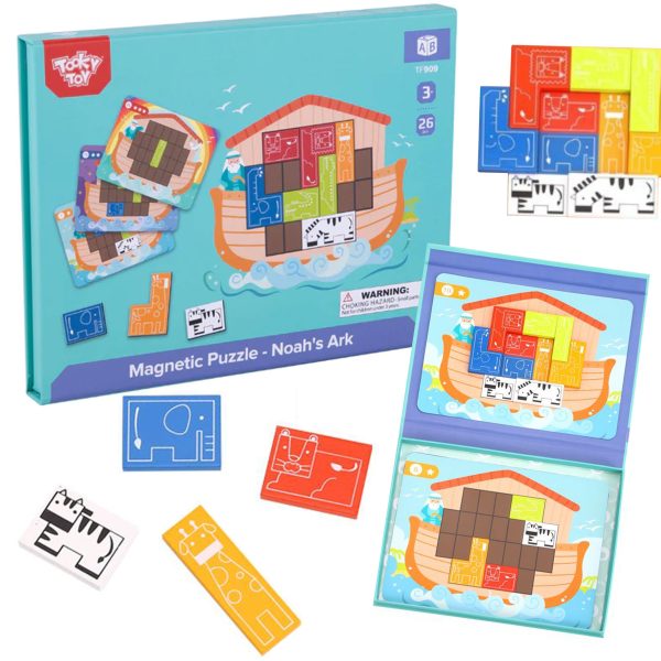 TOOKY-TOY-Magnetic-Montessori-Puzzle-Logical-Puzzle-Tetris-Noahs-Ark-26-pcs TOOKY TOY Magnetic Montessori Puzzle Logical Puzzle Tetris Noah's Ark 26 pcs.