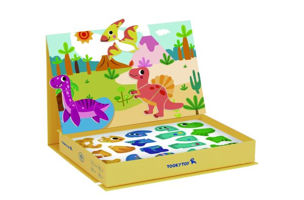 TOOKY-TOY-Magnetic-Puzzle-Dinosaurs-Puzzle TOOKY TOY Magnetic Puzzle Dinosaurs Puzzle