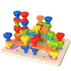 TOOKY-TOY-Multifunctional-Board-Set-of-Colored-Screws-Learning-Shapes-2