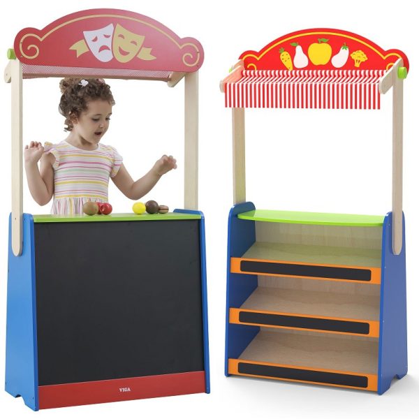 VIGA-2-in-1-Theater-and-Grocery-Store VIGA 2-in-1 Theater and Grocery Store