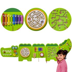 VIGA Crocodile Manipulative Sensory Board FSC Montessori Certificate