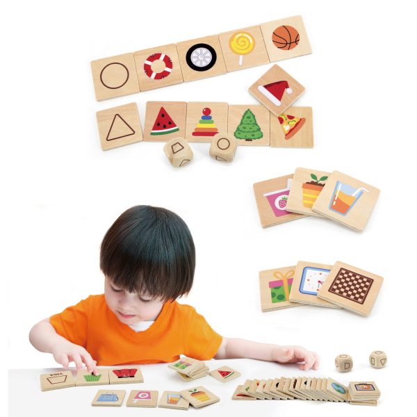VIGA-Educational-Game-Wooden-Puzzle-Match-Shapes-37-pcs VIGA Educational Game Wooden Puzzle Match Shapes 37 pcs.