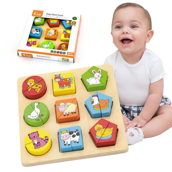 VIGA-Educational-Wooden-Animal-Puzzles VIGA Educational Wooden Animal Puzzles