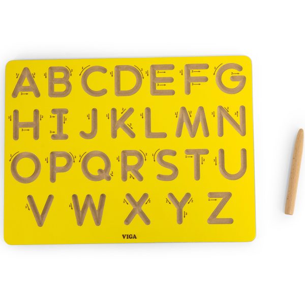 VIGA-Graphomotor-Board-Large-Letters-Learning-to-Write VIGA Graphomotor Board Large Letters Learning to Write