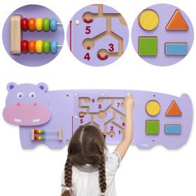 VIGA-Hippopotamus-Manipulative-Sensory-Board-FSC-Montessori-Certificate VIGA Hippopotamus Manipulative Sensory Board FSC Montessori Certificate