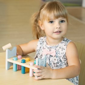 VIGA-PolarB-Wooden-Bench-with-Hammer-Montessori-1