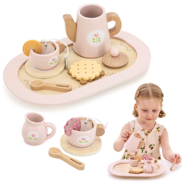 VIGA-PolarB-Wooden-Tea-Set-Tea-Fantasy VIGA PolarB Wooden Tea Set Tea Fantasy