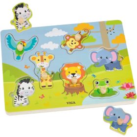 VIGA-Sound-Puzzle-Match-Exotic-Animals VIGA Sound Puzzle Match Exotic Animals