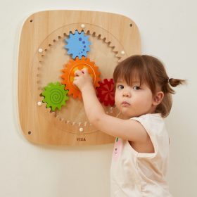 VIGA-Wooden-Board-with-Colored-Gears-2