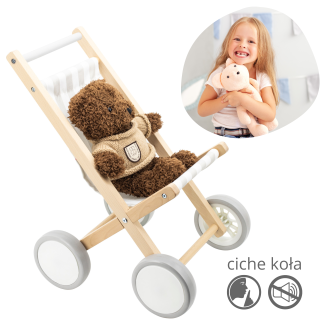 VIGA Wooden Doll Stroller