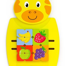 VIGA Wooden Giraffe Manipulative Board FSC Montessori Certificate