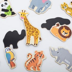 VIGA-Wooden-Magnets-Wild-Animals-–-Colorful-Educational-Magnets-18M-1