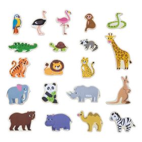 VIGA-Wooden-Magnets-Wild-Animals-–-Colorful-Educational-Magnets-18M-3
