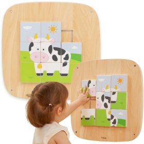 VIGA-Wooden-Manipulative-Board-Sensory-Picture-Puzzle VIGA Wooden Manipulative Board Sensory Picture Puzzle