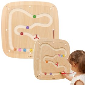 VIGA Wooden Sensory Manipulation Board Gravitational Flow