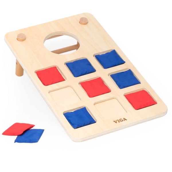 Viga-2-in-1-Skill-Game-Tic-Tac-Toe-Cornhole-Throw-to-the-Target Viga 2-in-1 Skill Game Tic-Tac-Toe + Cornhole - Throw to the Target