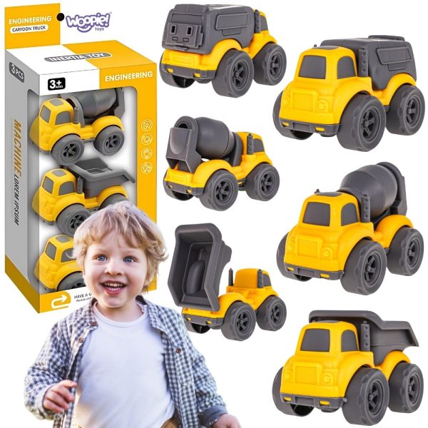 WOOPIE-3-in-1-Set-Construction-Vehicles-Garbage-Truck-Concrete-Mixer-Dump-Truck WOOPIE 3-in-1 Set Construction Vehicles Garbage Truck Concrete Mixer Dump Truck