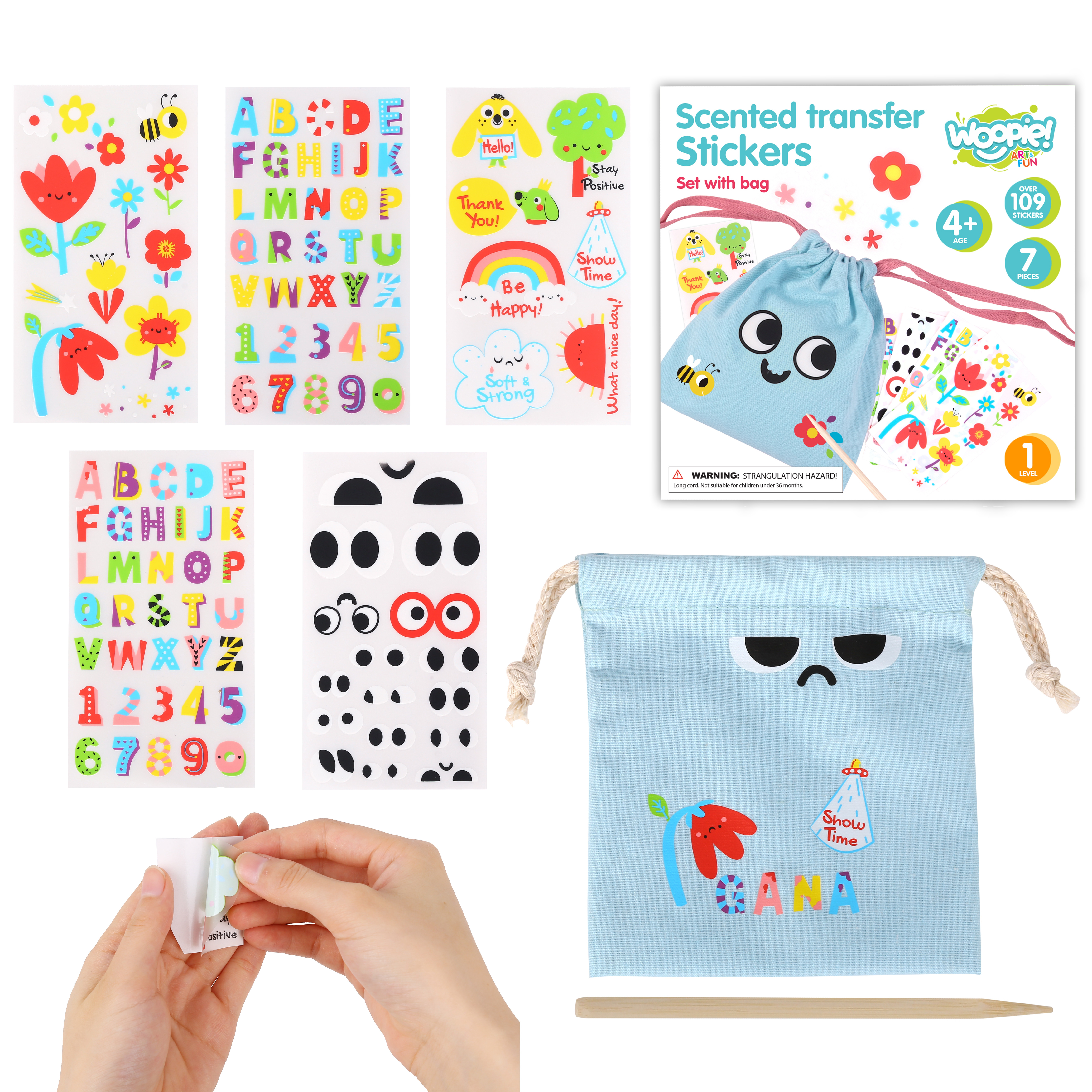 WOOPIE ART&FUN DIY Bag Decorating Kit - Make a Bag with Your Child's Name