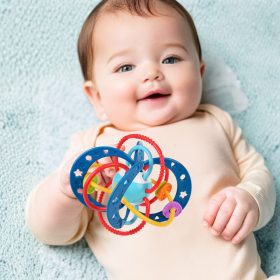 WOOPIE-BABY-2-in-1-Sensory-Toy-Teether-Rattle-Montessori-1 Teether