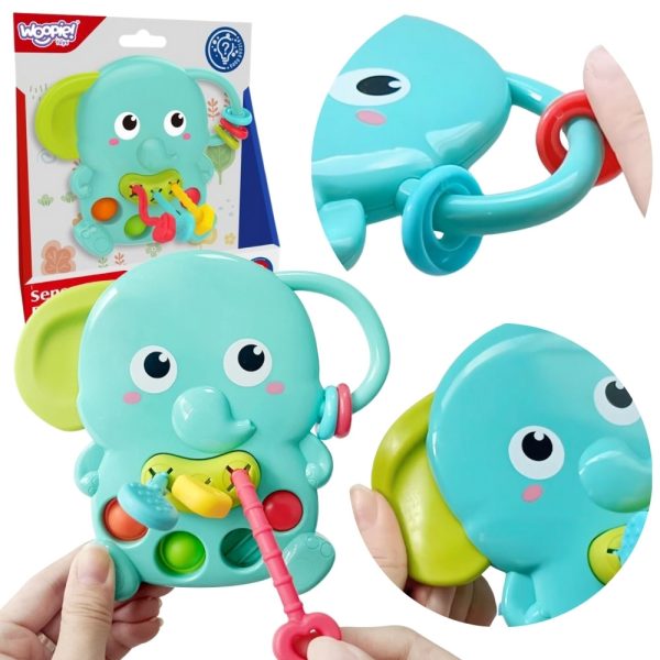 WOOPIE-BABY-4-in-1-Montessori-Sensory-Elephant-Teether WOOPIE BABY 4-in-1 Montessori Sensory Elephant Teether