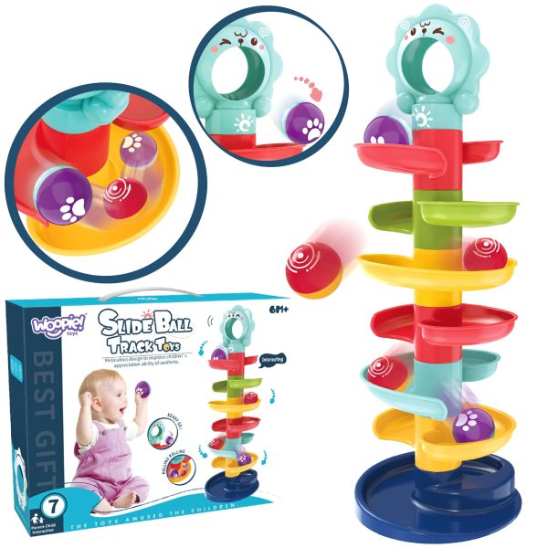 WOOPIE-BABY-Ball-Track-Spiral-Set-2-Balls WOOPIE BABY Ball Track Spiral Set + 2 Balls